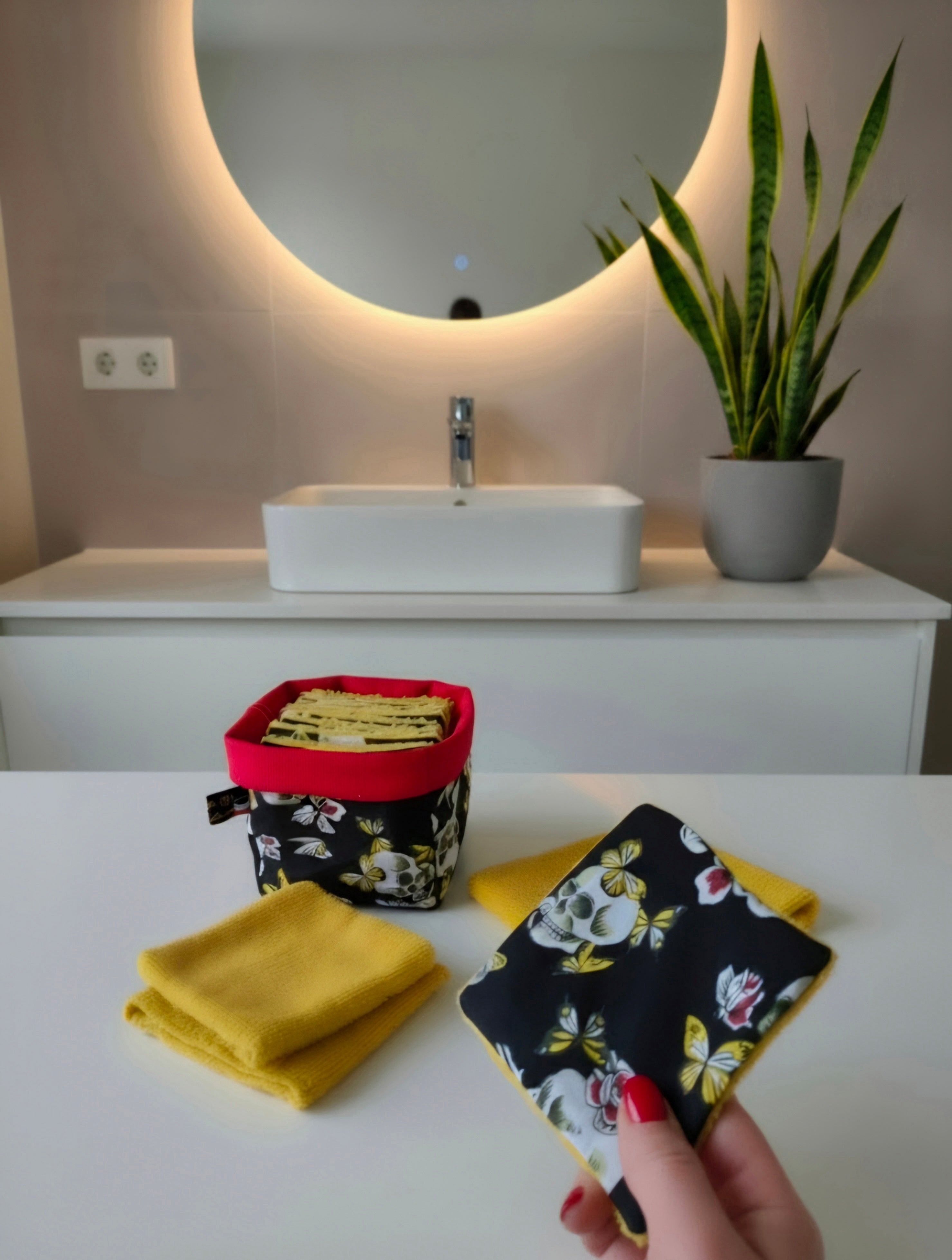 Lingettes lavables zéro déchets
