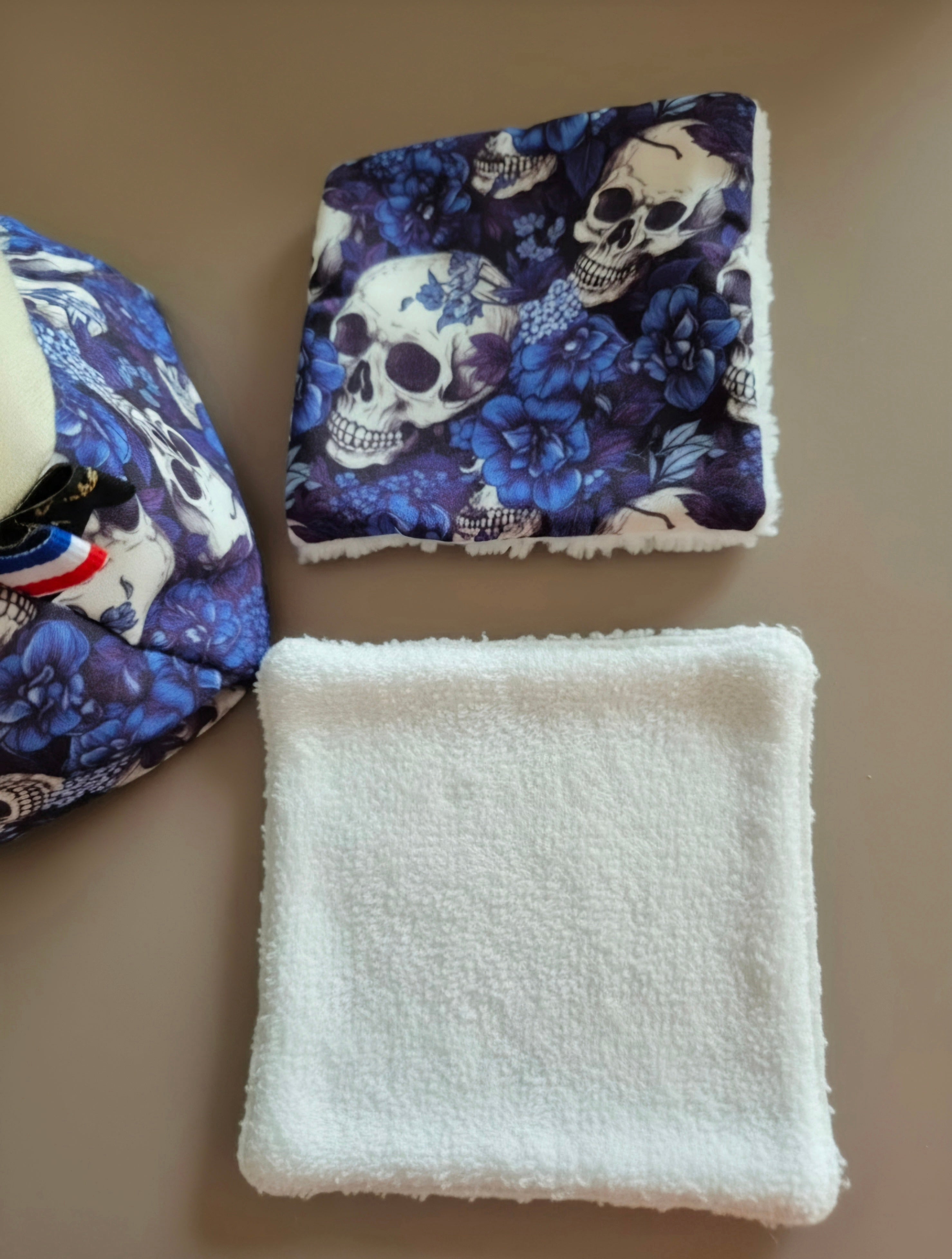 Panier Réversible de 10 Lingettes Lavables Zéro Déchets