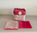 Panier Réversible de 10 Lingettes Lavables Zéro Déchets