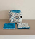 Panier Réversible de 10 Lingettes Lavables Zéro Déchets
