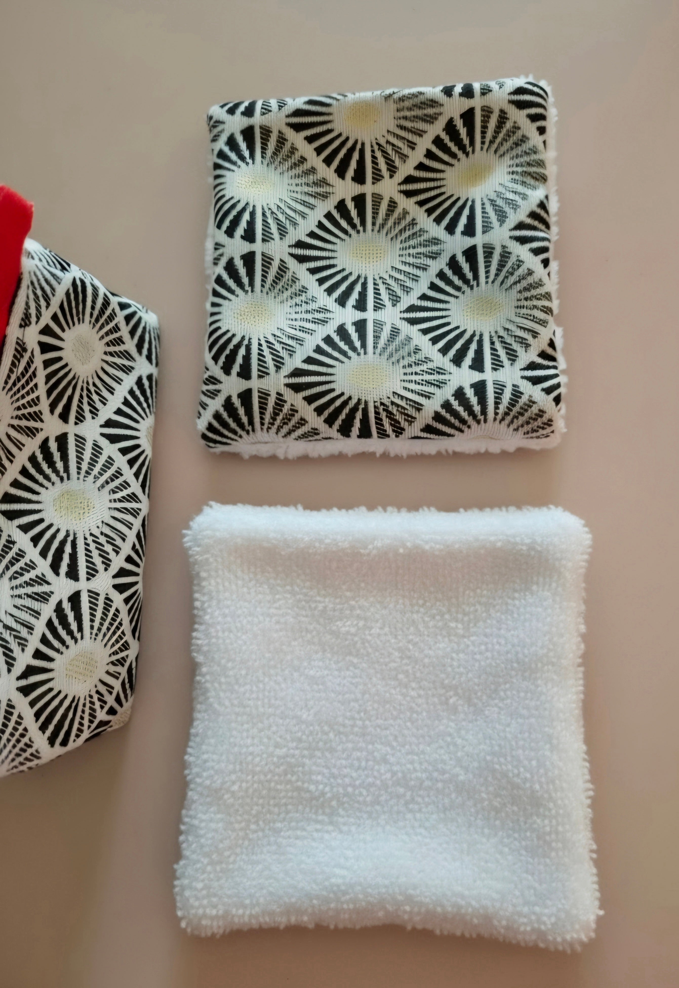 Panier Réversible de 10 Lingettes Lavables Zéro Déchets