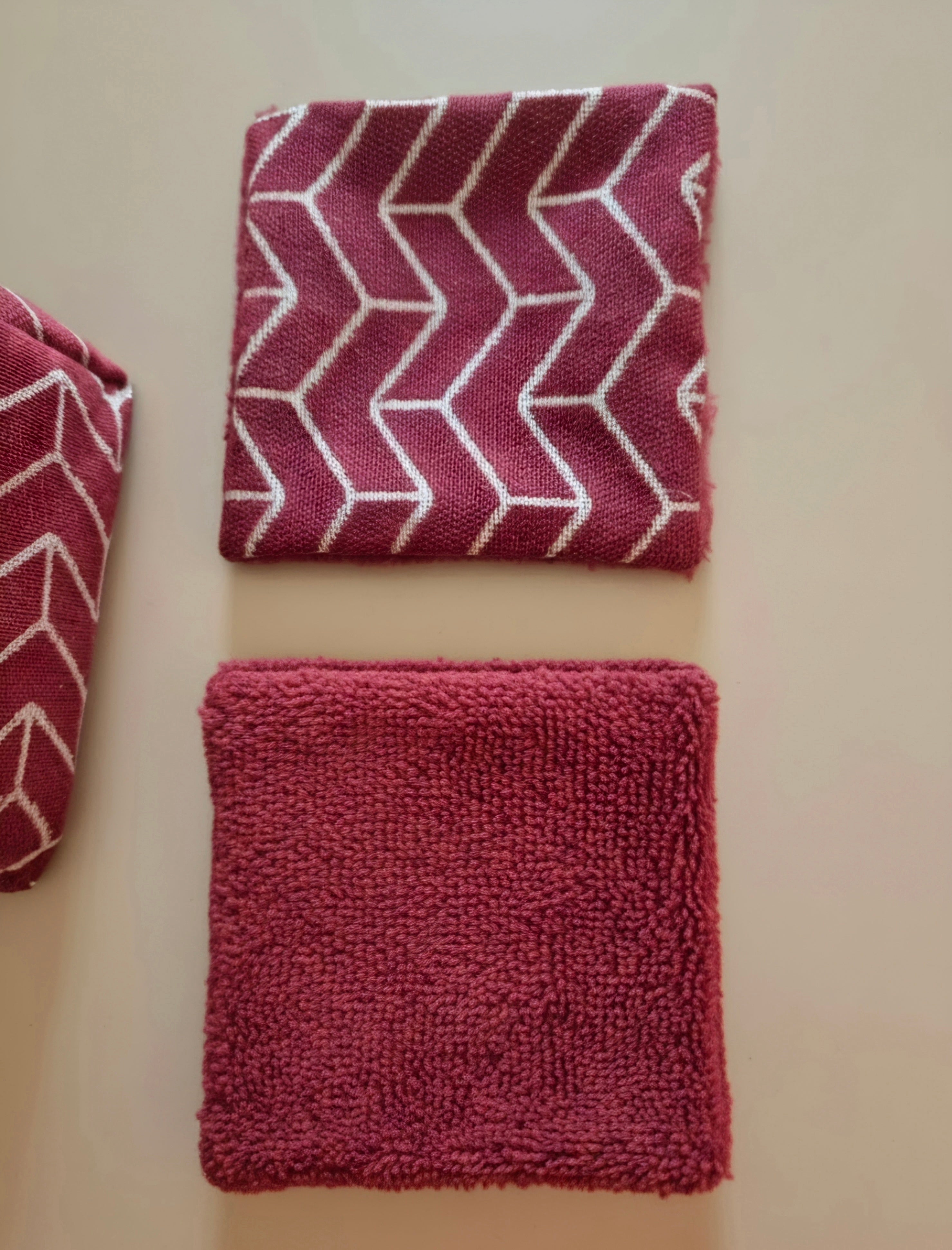 Panier Réversible de 10 Lingettes Lavables Zéro Déchets